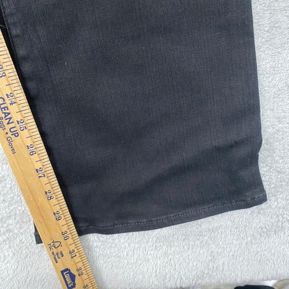 Madewell Jeans Womens 33 Tall Black Kick Out Crop‎ Cali Demi Flare NM810 - Picture 9 of 13